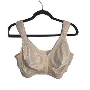 Underscore Tan Floral Full Coverage Adjustable Wire Free‎ T-Shirt Bra Size 42C